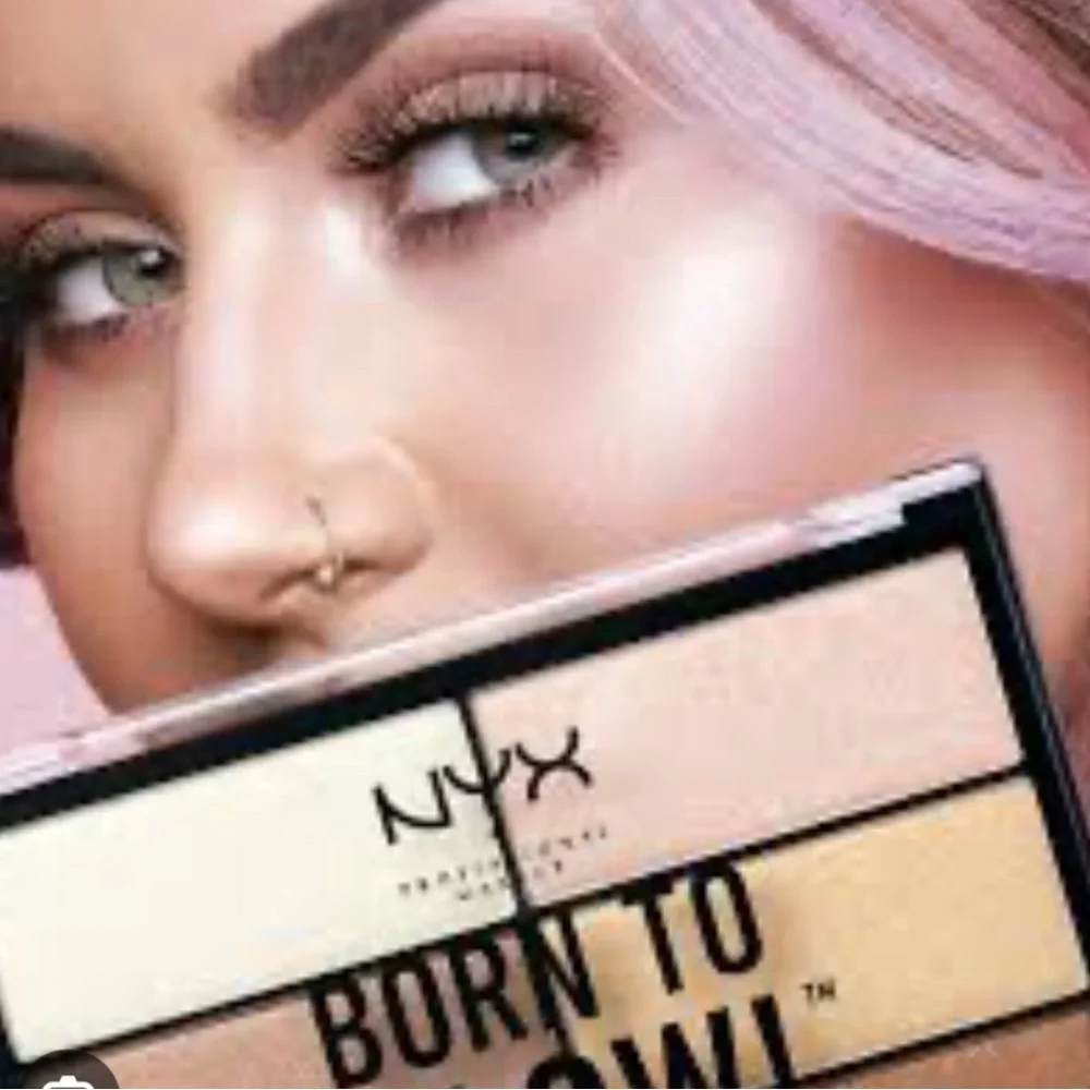 NYX Born to Glow Highlighting Palette 6 Shimmery Pearl Shades